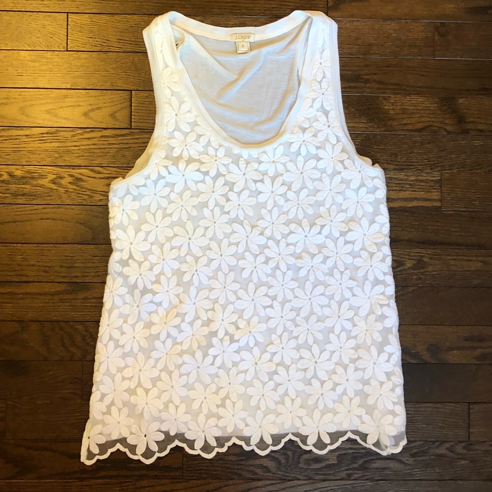 J.Crew flower tank